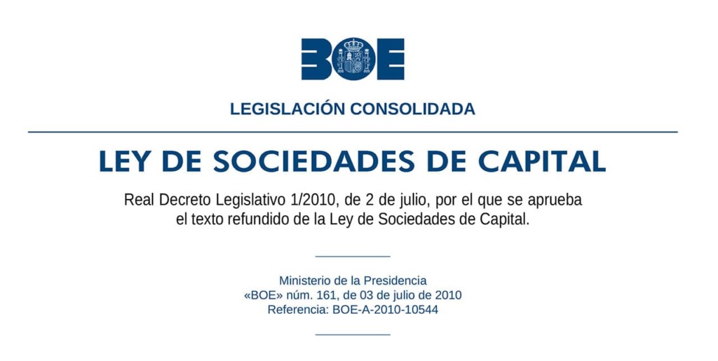 ley de sociedades de capital